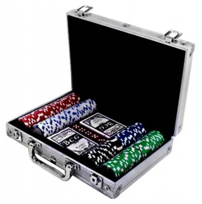 Набор для покера 200 фишек без номинала в металлическом кейсе - фото 3 - id-p35220769