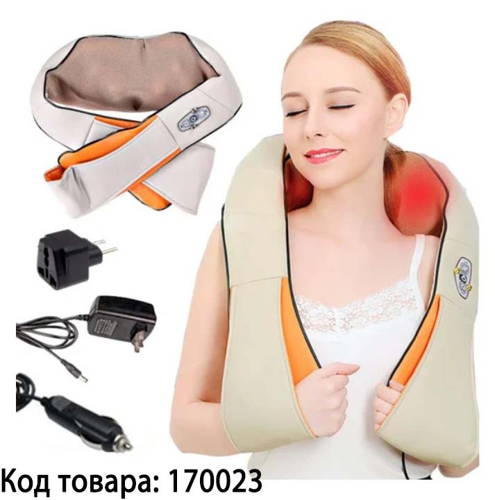 Массажер для тела (Massage of neck kneading) работает от питания и прикуривателя - фото 1 - id-p30399405