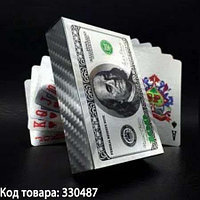 Покерные карты с серебряным напылением Silver Premium 54 Карты игральные сувенирные (доллар)