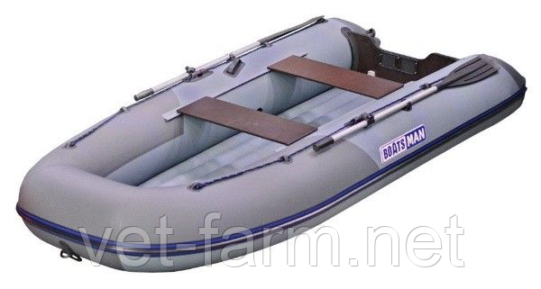 Лодка надувн. Boatsman ВТ340A НДНД моторная (серо-графитовый)
