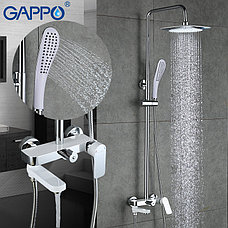 Душевой гарнитур Gappo G2448 белый/хром, фото 3
