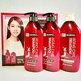 Восстанавливающий шампунь с экстрактом корня женьшеня 3W Clinic Aging Care Red Ginseng Shampoo, фото 2