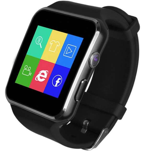 Умные часы смарт + Камера, СИМ и ФЛЭШ карта,  smart watch X6 - Bluetooth, flash, sim, Android, ios