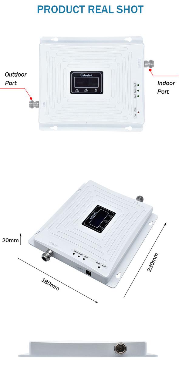 Усилитель сотовой связи и интернета 4G 3G 2G GSM 900 1800 2100 DCS WCDMA мобильный ретранслятор, репитер LTE - фото 3 - id-p76243567