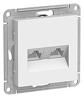 Компьютерлік розетка 2-ші мысық.5е, RJ-45 (интернет) , Ақ, Atlas Design сериясы, Schneider Electric