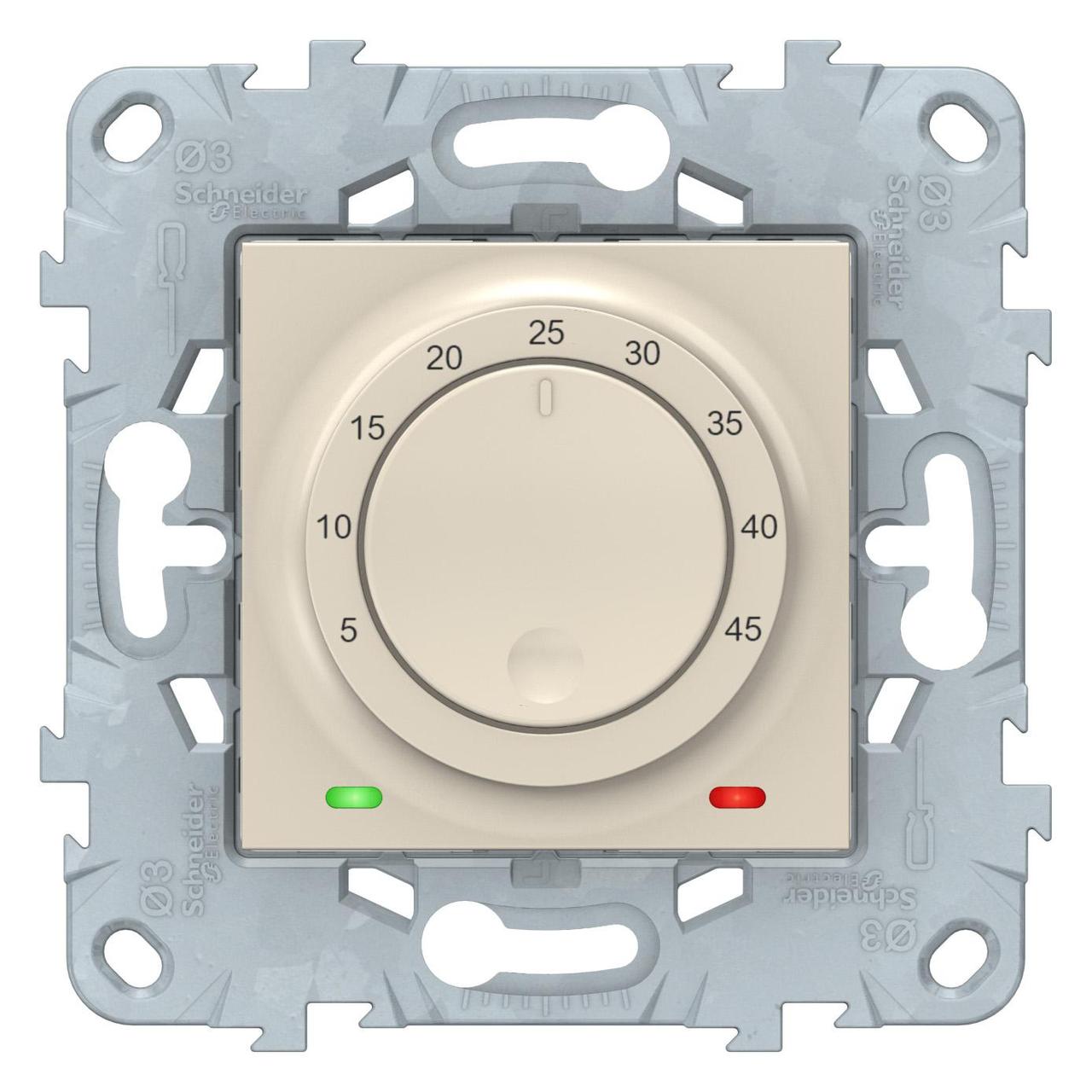 Терморегулятор для теплого пола , Бежевый, серия Unica New, Schneider Electric - фото 1 - id-p76242039