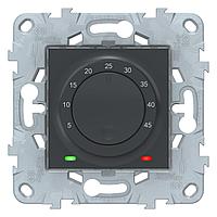 Терморегулятор для теплого пола , Антрацит, серия Unica New, Schneider Electric