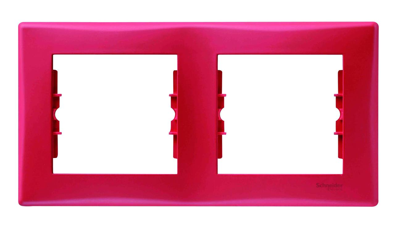 Рамка 2-ая (двойная), Красный, серия Sedna, Schneider Electric