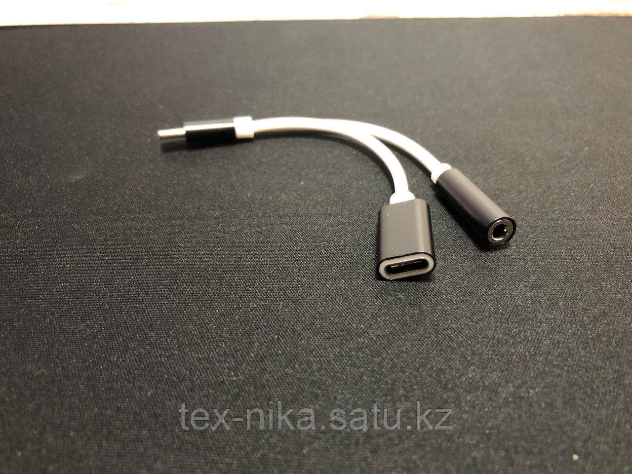 Переходник TypeC M - jack3.5 F +TypeC F