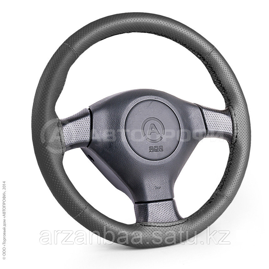 Оплётка для перетяжки руля AUTOPROFI SAM-201 BK (M) 37-39 см