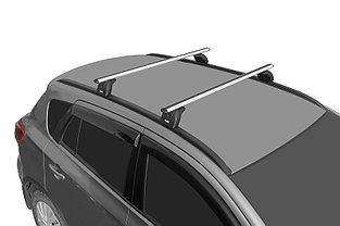 Багажная система "LUX" с дугами 1,2м аэро-классик (53мм) для а/м Kia Sportage 2010-2016, Sorento 2014-2016, фото 3
