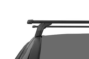 Багажная система LUX с дугами 1,2м прямоугольными в пластике для а/м Kia Soul II 2015- г.в.  интегр. рейлинг, фото 3