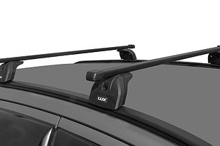 Багажная система LUX с дугами 1,2м прямоугольными в пластике для а/м Kia Soul II 2015- г.в. интегр. рейлинг, фото 5