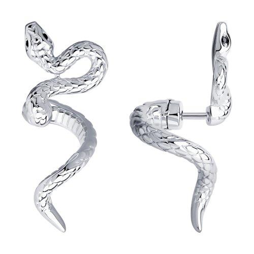Серьги из серебра с фианитами SOKOLOV 94024139