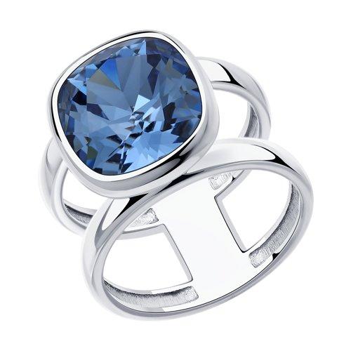 Кольцо из серебра с кристаллом Swarovski SOKOLOV 94013180