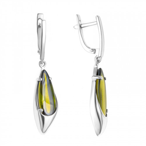 Серебряные серьги с фианитом Teosa 2000-0236-Ol