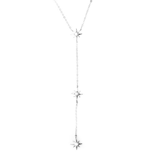Колье из серебра с фианитом Адамант ср925р-0867