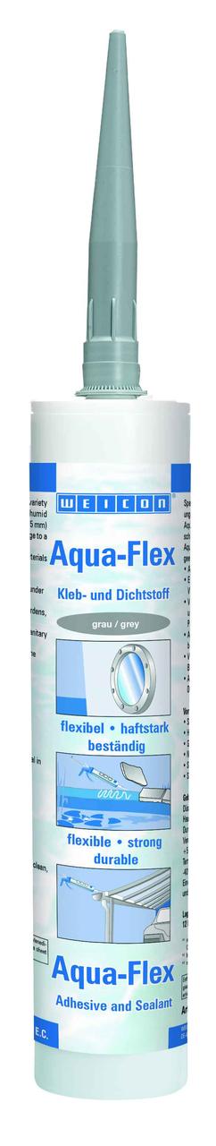 WEICON Aqua-Flex (310мл) Специальный клей-герметик для мокрых и влажных поверхностей. Серый. - фото 1 - id-p75816604