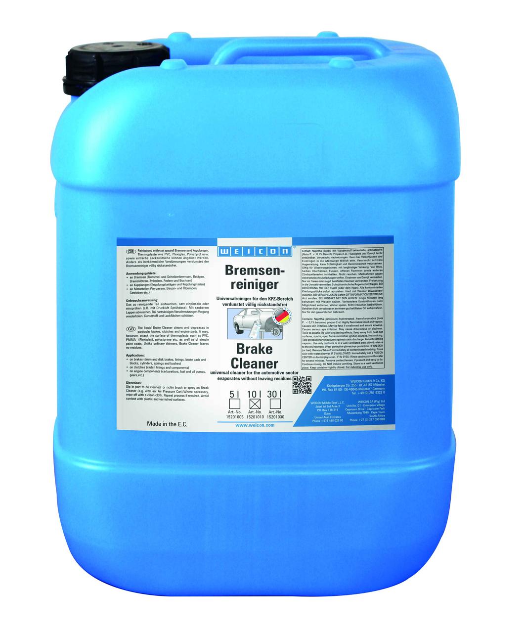 WEICON Brake Cleaner (10л) Очиститель тормозов. Жидкость. - фото 1 - id-p75816619