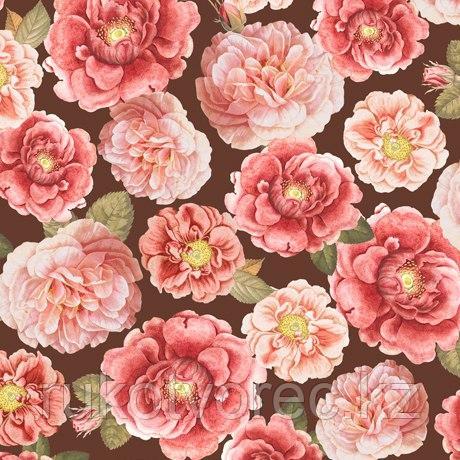 Ткань для пэчворка 100% хлопок из серии "Rosehill" крупные цветы