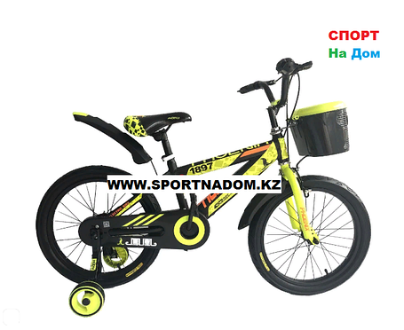 Велосипед Phoenix на 6-9 лет с холостым ходом рама 20 (цвет-желтый), фото 2