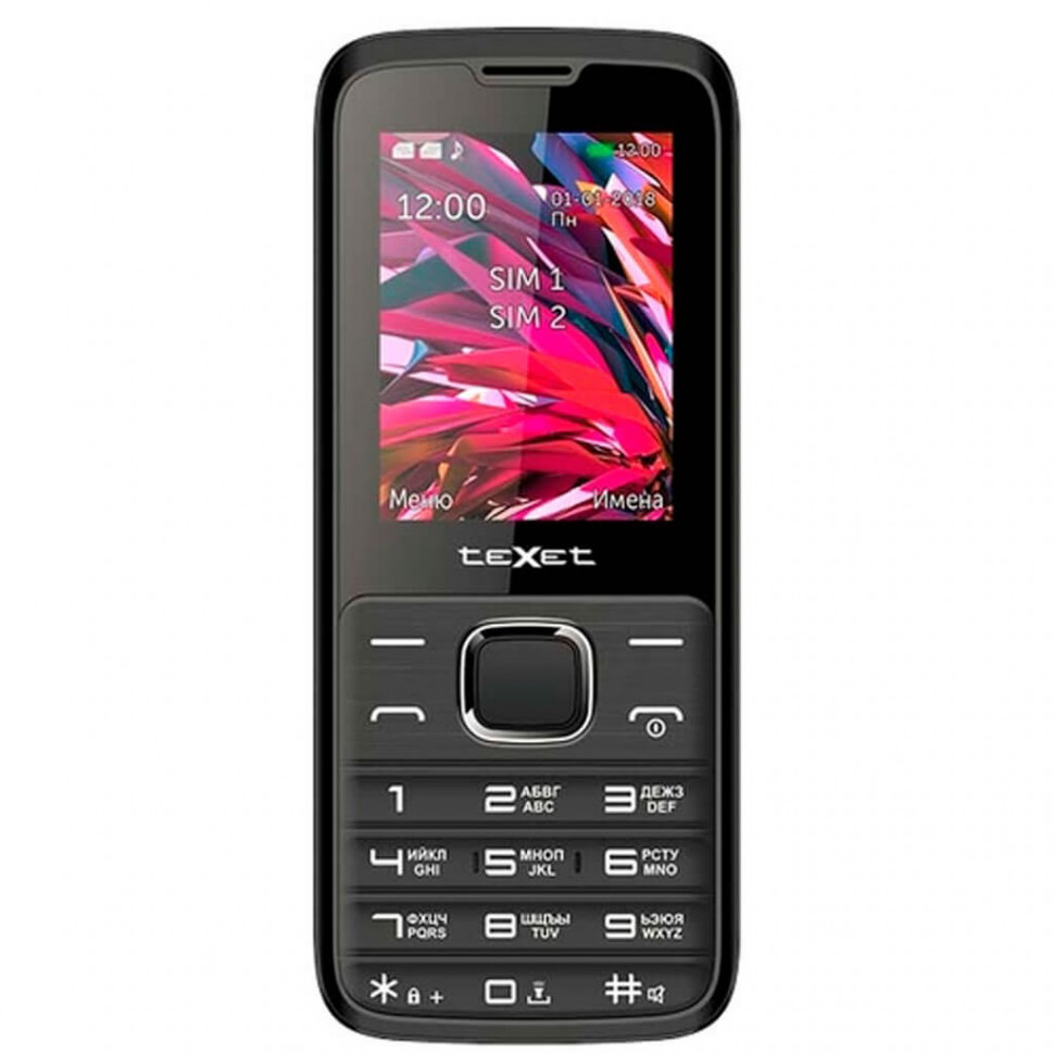 Мобильный телефон Texet TM-D430 черный