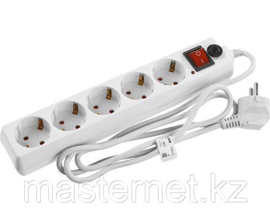 Сетевой фильтр STAYER "MASTER" MAXElectro электрический, 5 гнезд, макс. мощн. 2200 Вт, 1.5м - фото 1 - id-p76293435