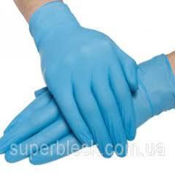 Перчатки нитриловые, неопудренные, нестерильные. Цвет синий, размер XS - фото 5 - id-p76297344