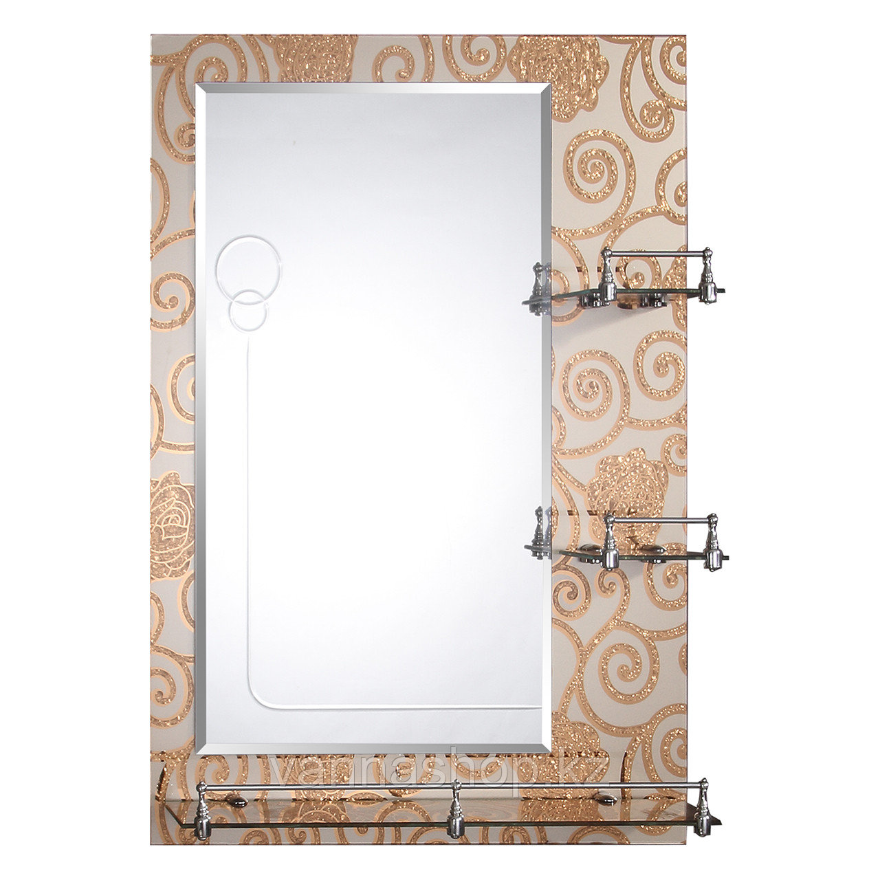 Зеркало настенное для ванных комнат с бортиком 50/70 - фото 9 - id-p63812976