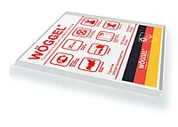 Сотовый поликарбонатный лист прозрачный Woggel 2100х6000х10 мм