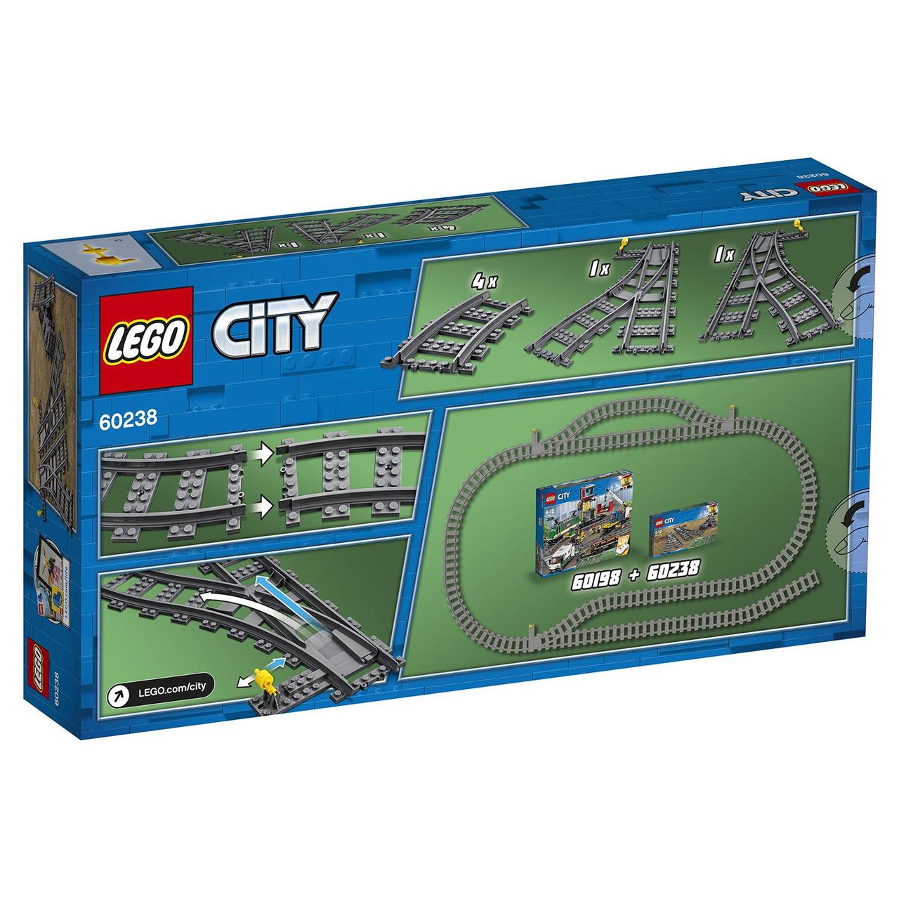 LEGO City 60238 Железнодорожные стрелки, конструктор ЛЕГО - фото 4