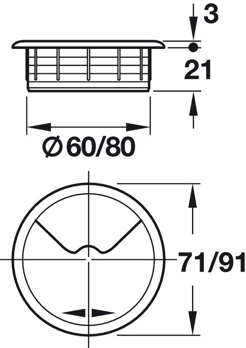 Cable set 2-prt.pl.ststc. 60mm - фото 2 - id-p44854576