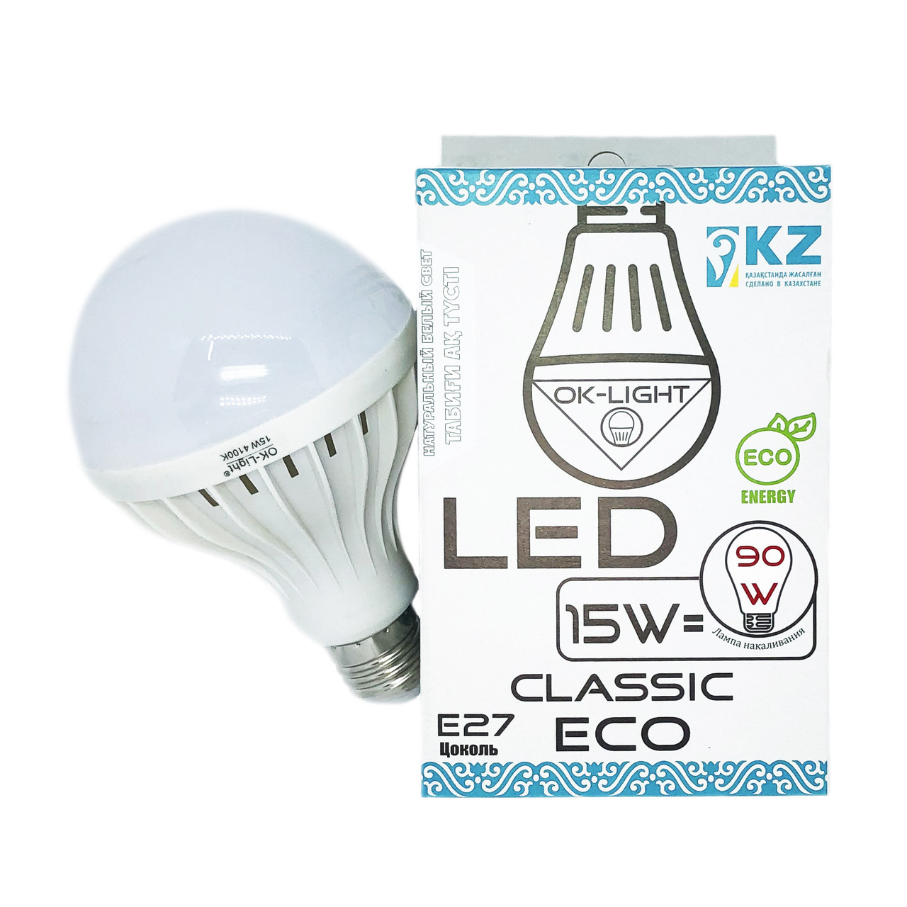 Лампа светодиодная серии CLASSIC 15W цоколь Е27 -4100К-Натуральный белый свет - фото 1 - id-p53554636