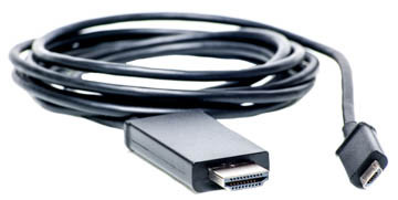 Кабель-переходник PowerPlant micro USB - HDMI, 1.8m, (MHL), Blister