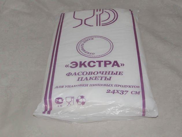 Пакет фасов. ПНД 24х37см (евроуп.), 10мкм, 1000 шт, фото 2
