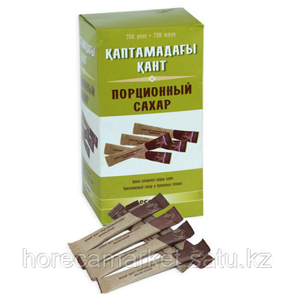 Сахар коричневый в пакетике 2x11 см (200шт), фото 2
