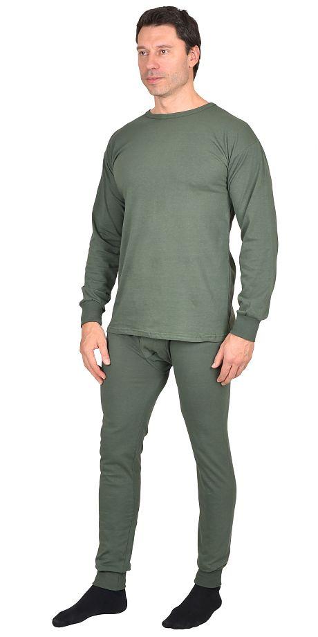 Бельё нательное трикотажное (лето), оливковые тона, 100% х/б, Россия, ГОСТ - фото 1 - id-p76373781