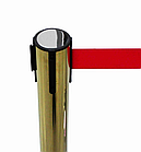 Напольная стойка-ограждение с лентой ЗОЛОТО (лента 2,9м), фото 6