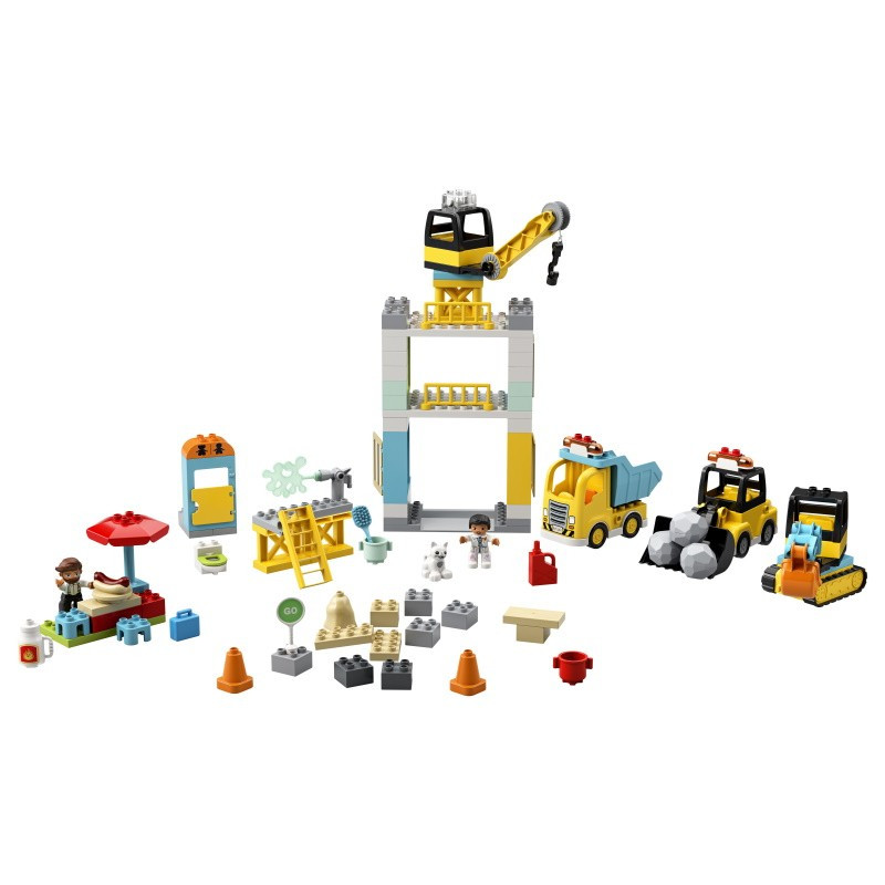 10933 Lego Duplo Башенный кран на стройке, Лего Дупло - фото 3 - id-p76309366