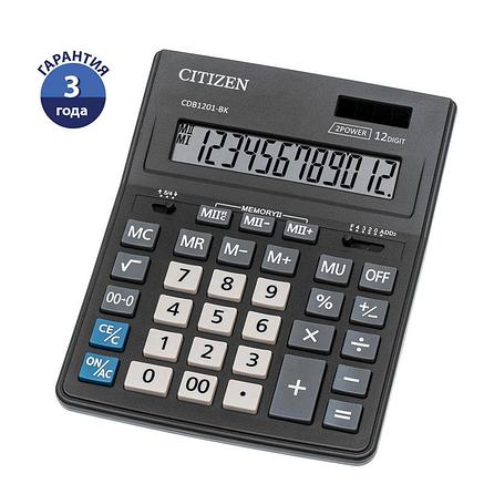 Калькулятор настольный Citizen Business Line CDB, 16 разр., двойное питание, 157*200*35мм, черный, фото 2