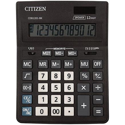 Калькулятор настольный Citizen Business Line CDB, 16 разр., двойное питание, 157*200*35мм, черный, фото 2