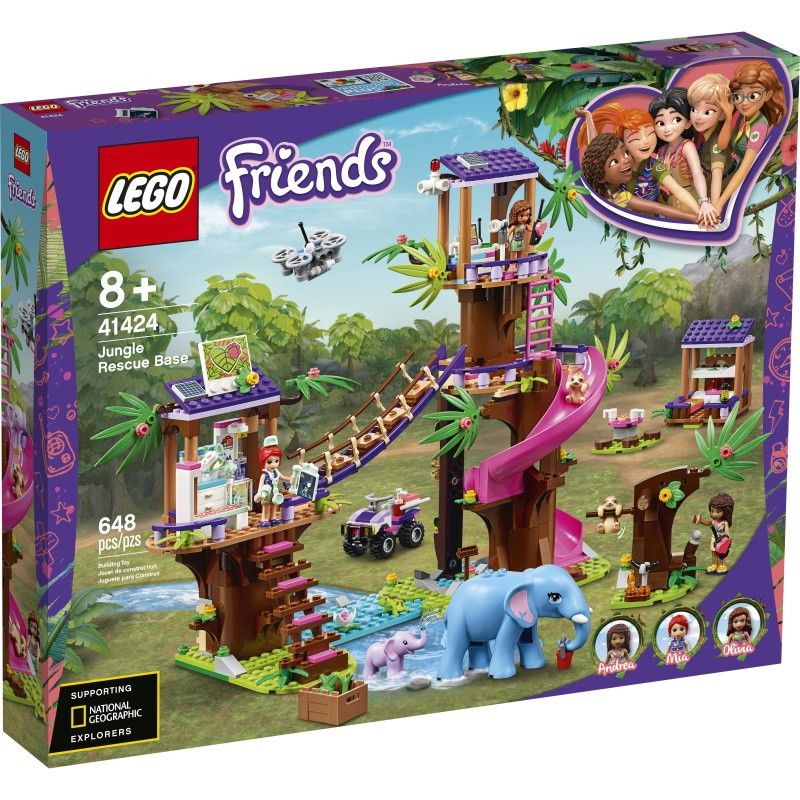 41424 Lego Friends Джунгли: штаб спасателей, Лего Подружки - фото 1 - id-p76309376