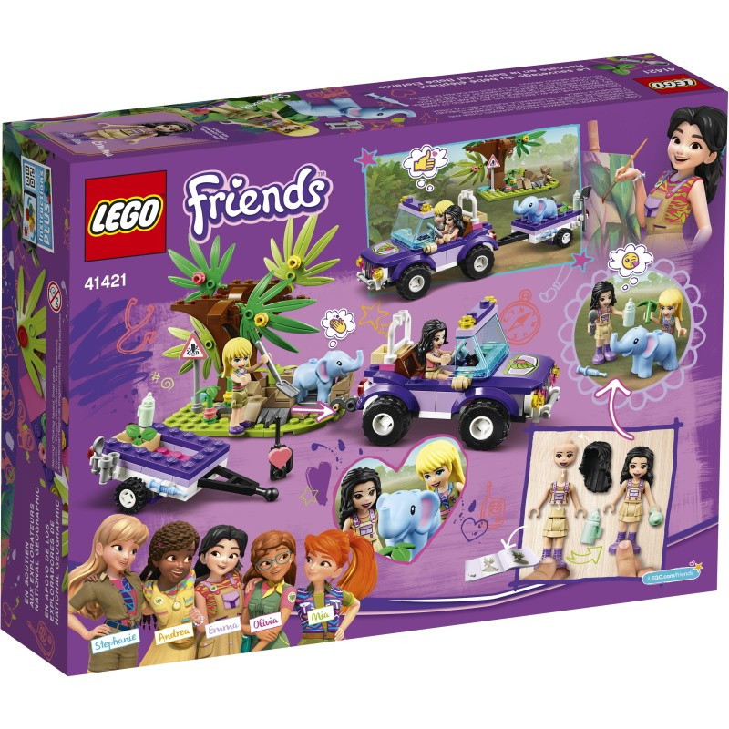 41421 Lego Friends Джунгли: спасение слонёнка, Лего Подружки - фото 2 - id-p76309373