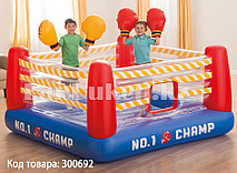 Детский надувной игровой центр батут "Боксерский ринг" Intex 48250 (226х226х110 см)