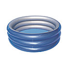 Детский надувной бассейн BESTWAY Big Metallic 3-Ring 6+ 51042 (170х53см, Винил, 697л., Blue)