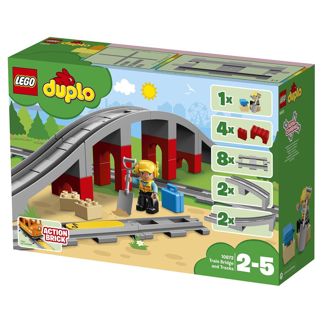 LEGO DUPLO 10872 Железнодорожный мост, конструктор ЛЕГО - фото 4 - id-p76384769