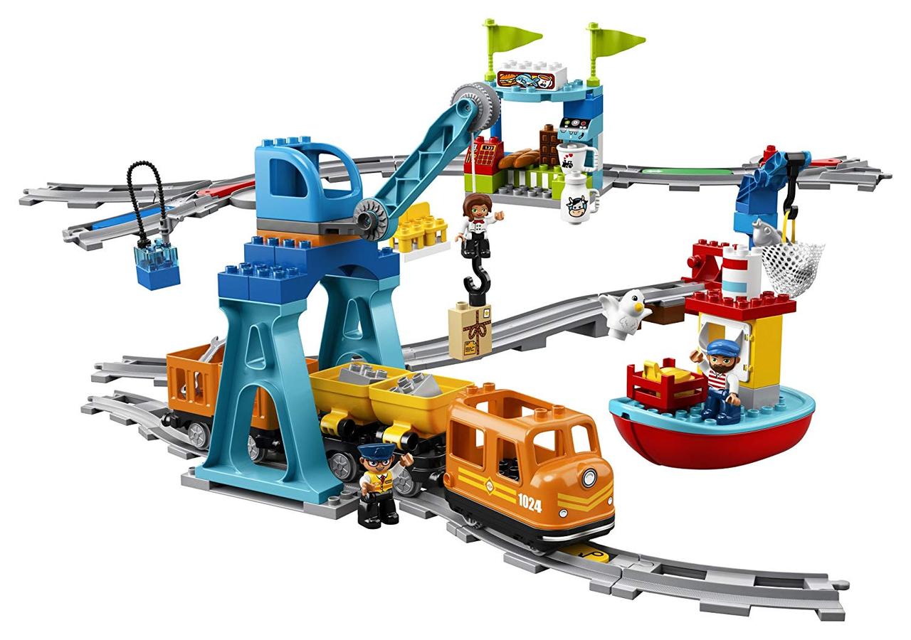 LEGO DUPLO 10875 Грузовой поезд, конструктор ЛЕГО - фото 3 - id-p76384797