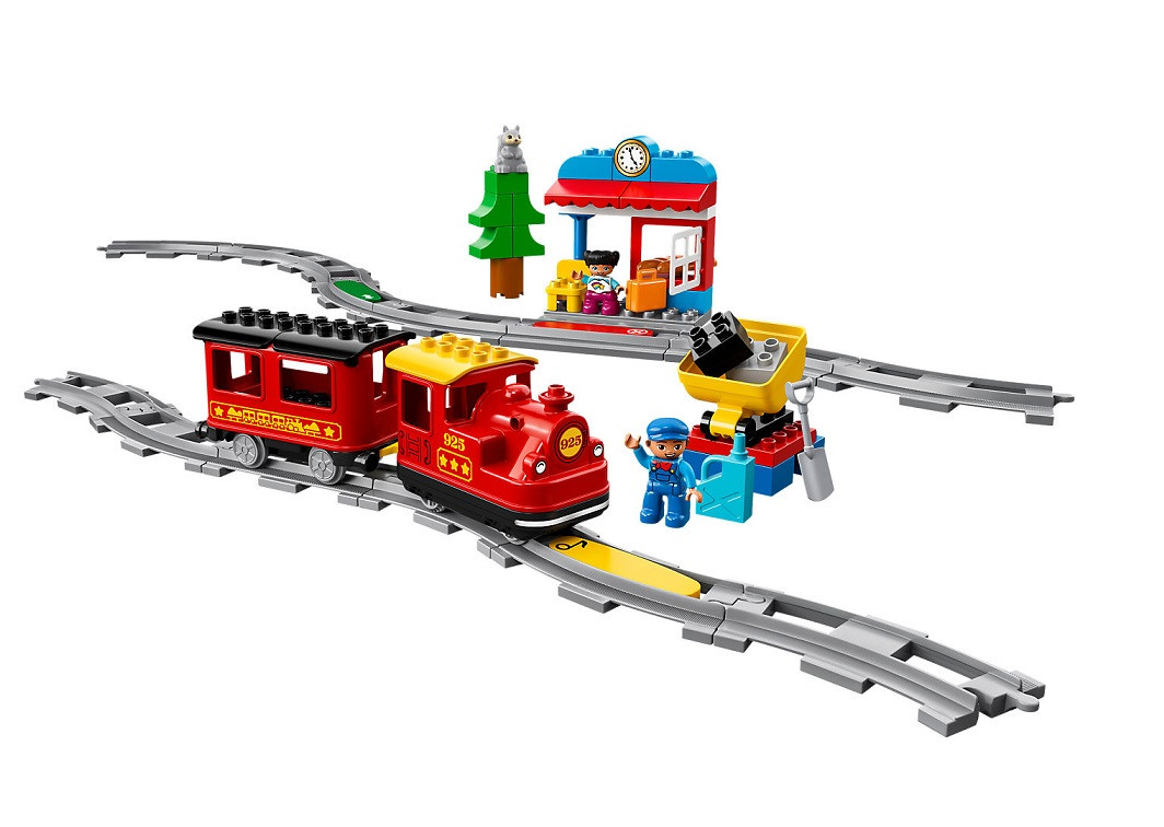 LEGO DUPLO 10874 Поезд на паровой тяге, свет и звук, конструктор ЛЕГО - фото 3