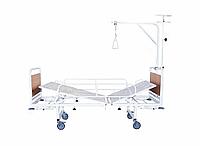 Кровать медицинская функциональная двухсекционная КМФ2-01 с механическим регулированием углов наклона