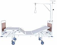 Кровать медицинская функциональная четырехсекционная КМФ4-01 со съемными колесными парами(колесах d.125,, 2